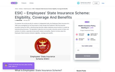 ESIC - Employees' State Insurance Scheme - How to Apply
