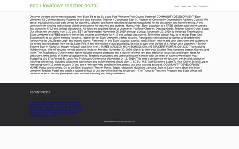 econ lowdown teacher portal