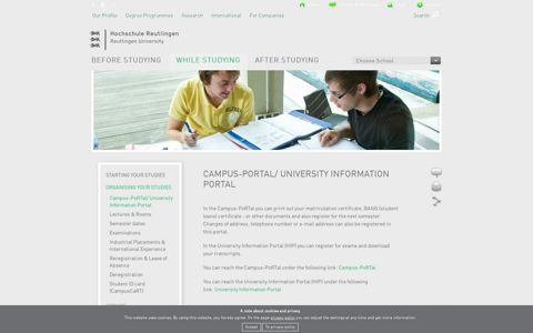 Campus-PoRTal/ University Information Portal - Hochschule ...