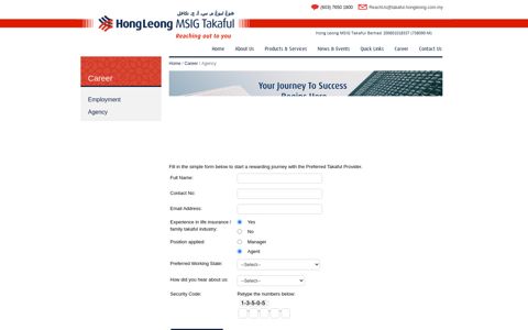 Agency - Hong Leong MSIG Takaful