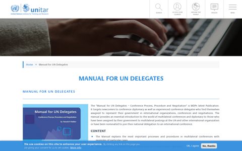 Manual for UN Delegates | UNITAR
