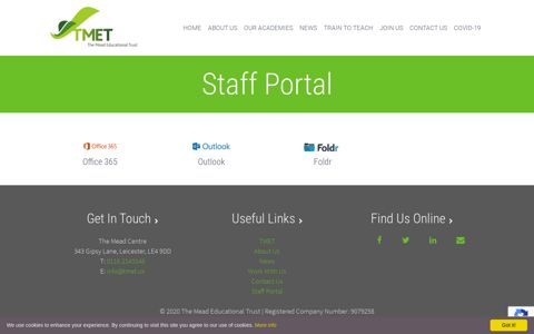 Staff Portal - The Mead Educational Trust | Leicester | TMET