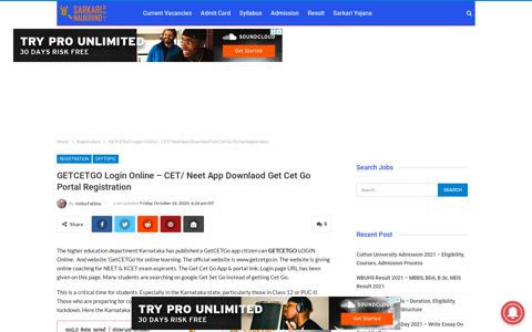 GETCETGO LOGIN Online - CET/ Neet App Downlaod Get ...