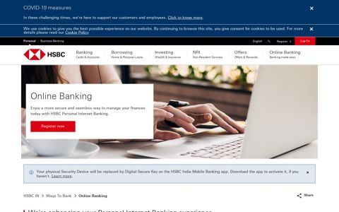 Online Banking | Features & Services - HSBC IN