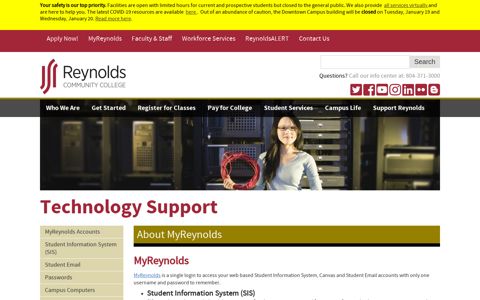 About MyReynolds | Reynolds Community College