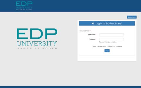 Login to Student Portal - EDP University