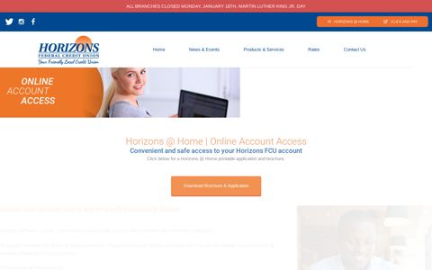 Online Account Access – Horizons Federal Credit Union