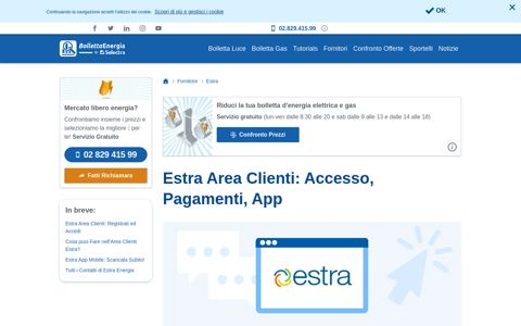 Estra Area Clienti: Accesso, Pagamenti, App | Bolletta energia