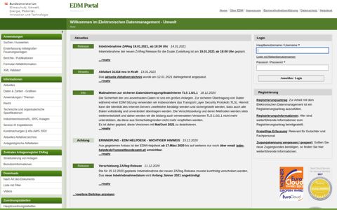 EDM Portal - Willkommen im Elektronischen Datenmanagement