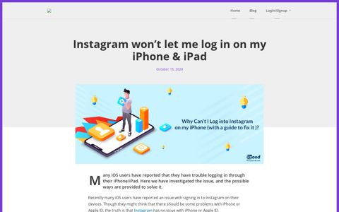 Instagram won't let me log in on my iPhone (How to fix ...