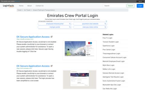 Emirates Crew Portal - EK Secure Application Access
