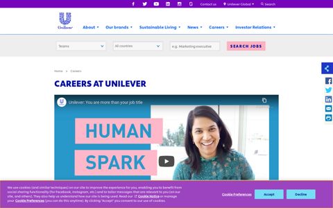 Careers at Unilever - Careers | Unilever global company website