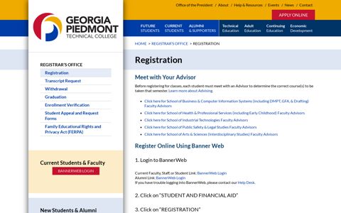 Registration – Georgia Piedmont Technical College