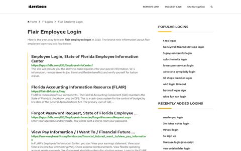 Flair Employee Login ❤️ One Click Access