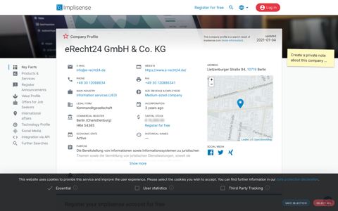 eRecht24 GmbH & Co. KG | Implisense