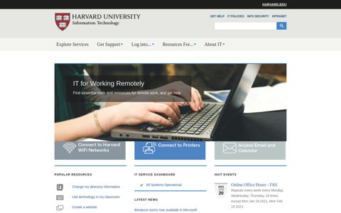 Harvard University Information Technology