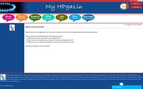Registration - My HPGas