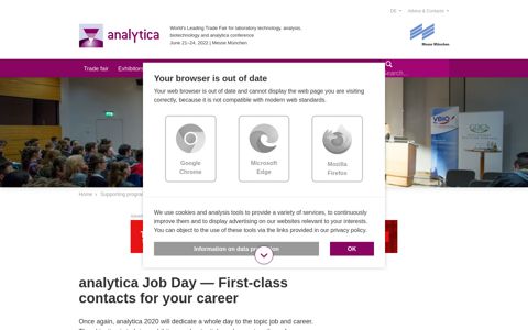 analytica Job Day — First-class contacts for your career
