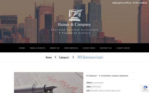 IRIS Openspace Login - Haines & Company