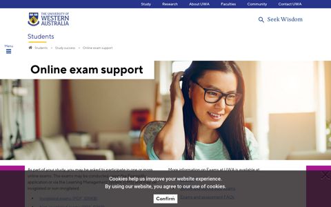 Online exam support - The University of Western Australia