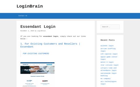essendant login - LoginBrain