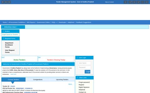eProcurement - AP E-Procurement Portal