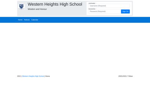 Home • Western Heights High School