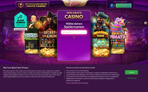 Jackpot.de - Das kostenlose Online Casino!