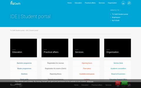 IDE | Student portal - TU Delft