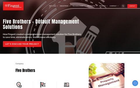 Five Brothers – Default Management Solutions | Fingent Insights