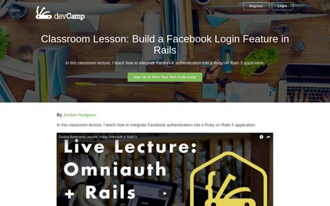 Classroom Lesson: Build a Facebook Login Feature in Rails