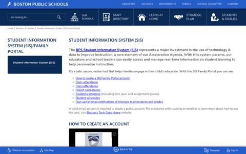 Student Information System (SIS)/Family Portal / Student ...