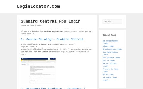Sunbird Central Fpu Login - LoginLocator.Com