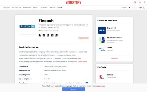 Fincash | YourStory