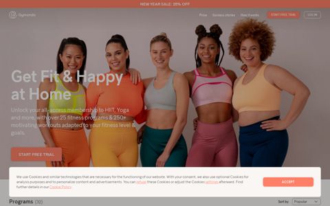 Gymondo Online Fitness - Get Fit & Happy at Home