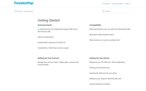 Getting Started – FreedomPop - FreedomPop Support
