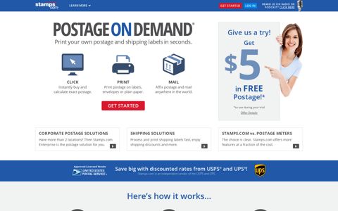 Stamps.com - Buy Postage Online, Print USPS Stamps and ...