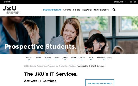 Access the JKU's IT Services | JKU Linz