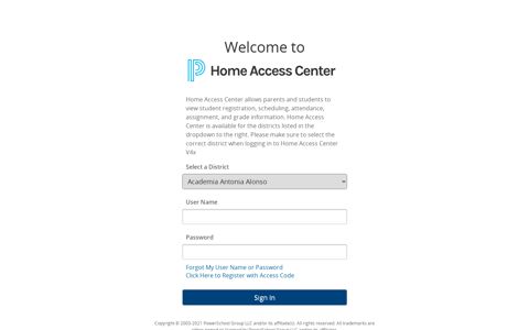 Login - Home Access Center