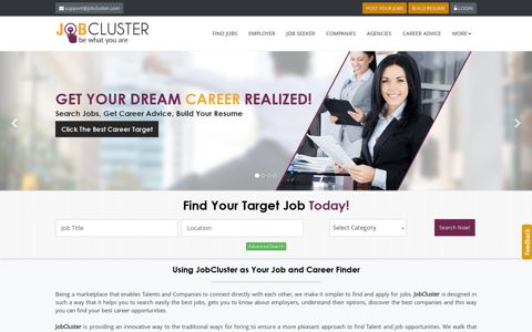 JobCluster.com: The Job and Career Finder