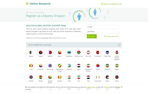 Login Mystery shoppers - Helion Research