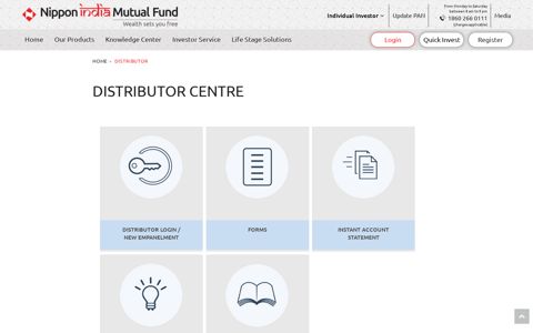 Nippon India Mutual Fund Centre and Login