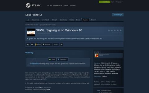 Guide :: GFWL: Signing in on Windows 10 - Steam Community