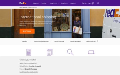 International shipping | FedEx