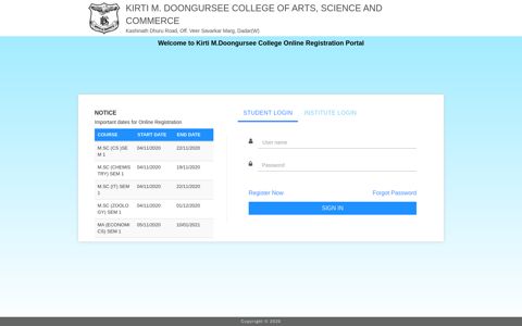 kirti m. doongursee college of arts, science and commerce