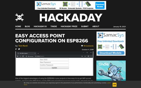 Easy Access Point Configuration On ESP8266 | Hackaday
