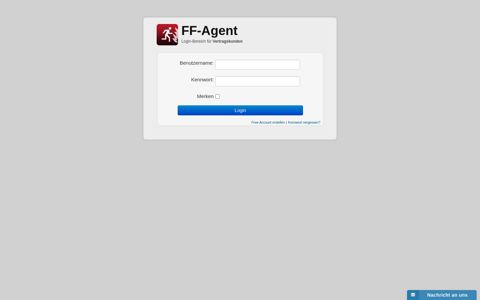Login-Bereich für Vertragskunden - FF-Agent