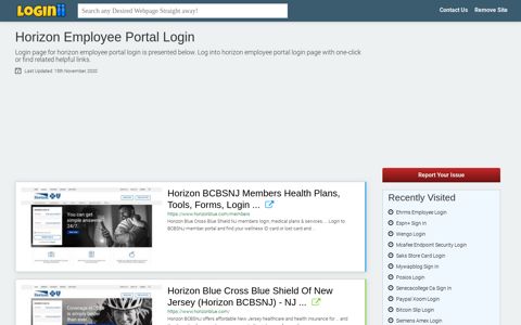 Horizon Employee Portal Login - Loginii.com