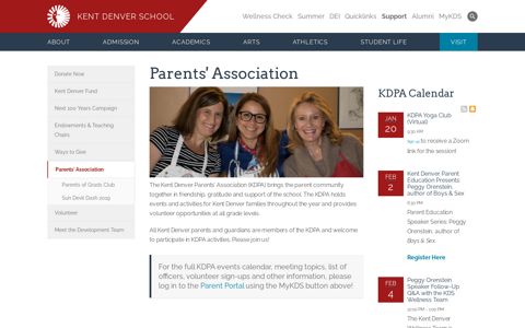 Parents' Association - Kent Denver School