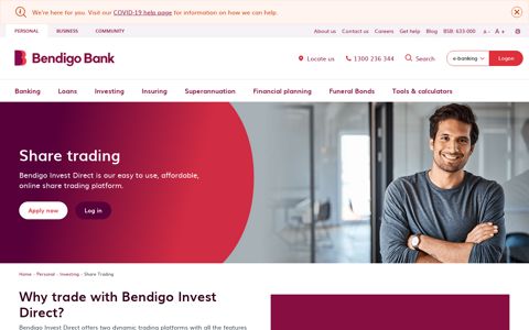 Bendigo Invest Direct online share trading | Bendigo Bank